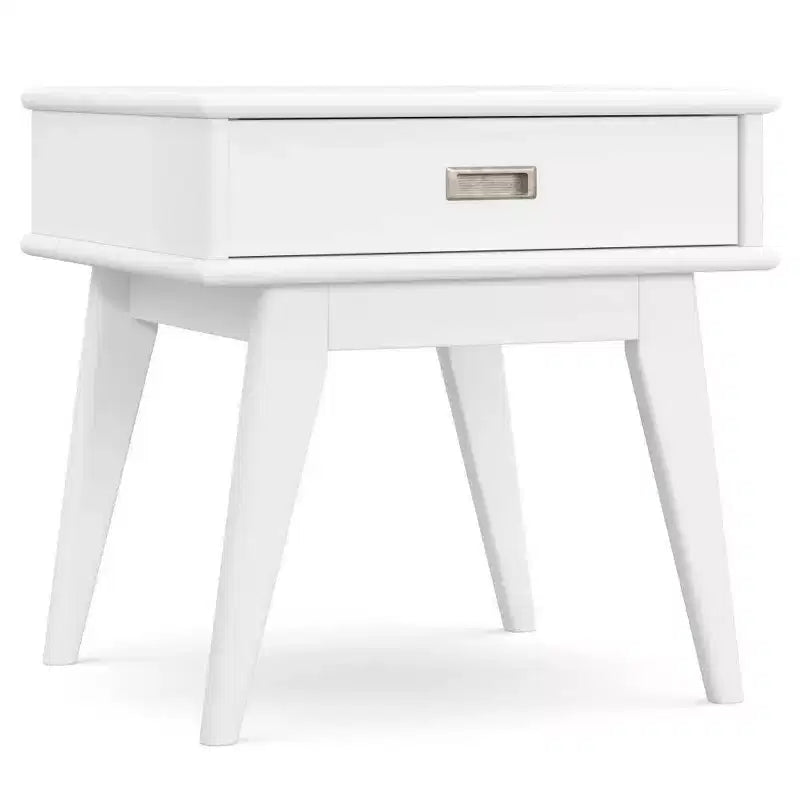 WyndenHall Tierney Mid Century End Table White