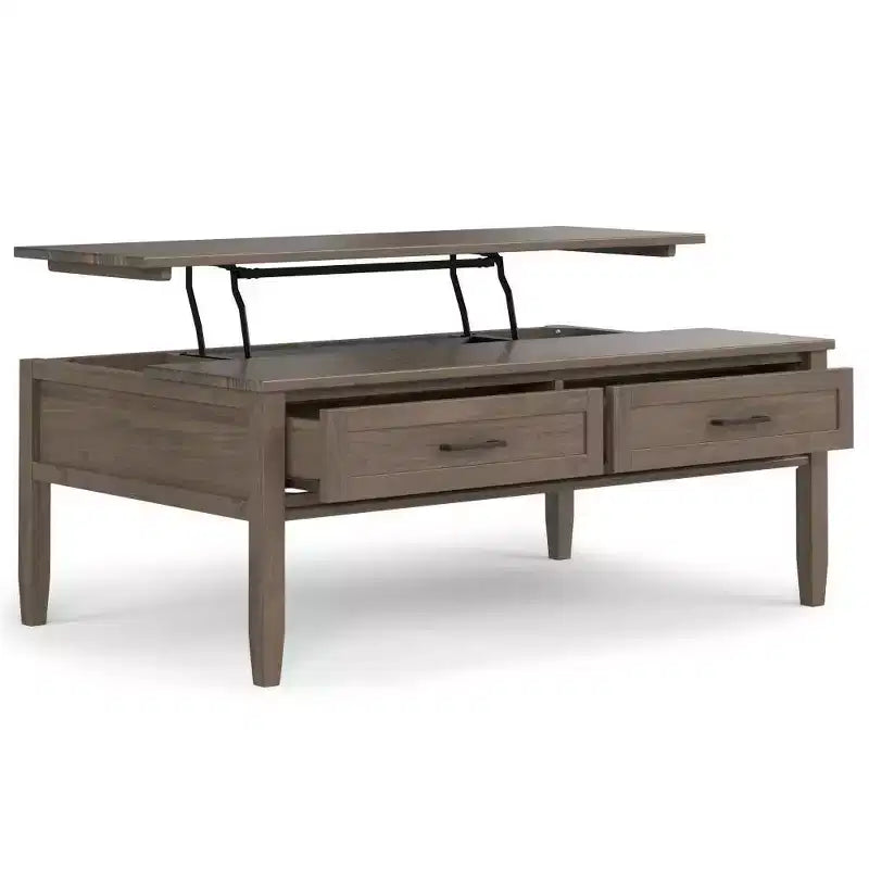 WyndenHall Cantina Lift Top Coffee Table Smoky Brown
