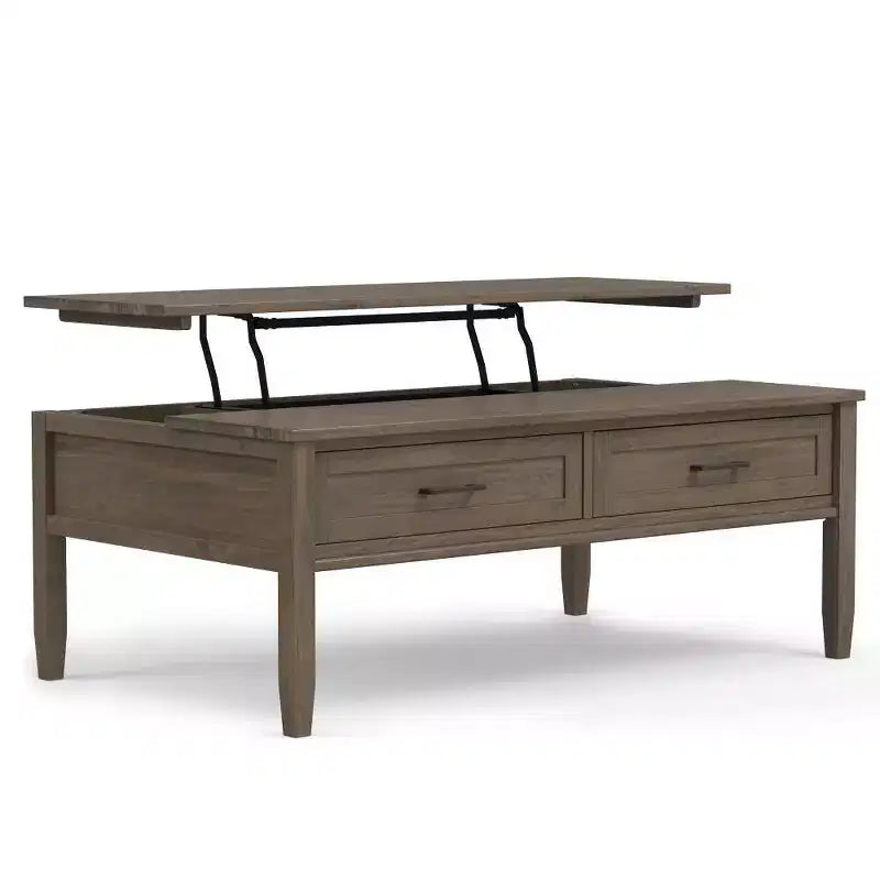WyndenHall Cantina Lift Top Coffee Table Smoky Brown