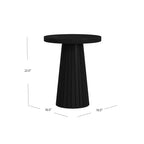 HomePop Table d'appoint noire