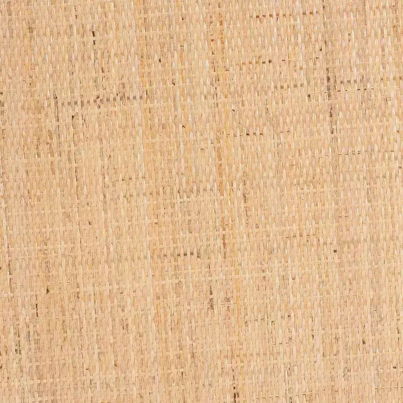 Table basse en rotin de Kalimantan et bois d'acajou, bali & pari, miel clair