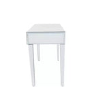 Glam Miroir et Bois Console Table Bureau Argent - Olivia & May