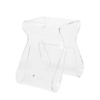 Tabouret et porte-revues Magino Transparent - Umbra : Acrylique incassable, aucun assemblage requis