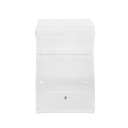 Tabouret et porte-revues Magino Transparent - Umbra : Acrylique incassable, aucun assemblage requis
