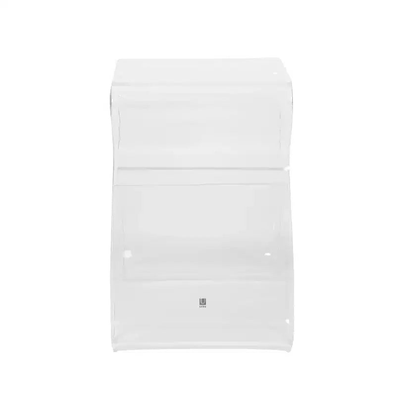 Tabouret et porte-revues Magino Transparent - Umbra : Acrylique incassable, aucun assemblage requis