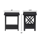 Bismarck Side Table Black - Serta