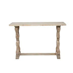 Olivia & May Table console en bois patiné de style ferme, marron : Table rustique pour entrée ou vestibule, aucun assemblage requis