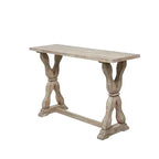 Olivia & May Table console en bois patiné de style ferme, marron : Table rustique pour entrée ou vestibule, aucun assemblage requis