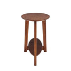 Console/Table multimédia en bois d'inspiration milieu de siècle Monterey – Châtaignier – Alaterre