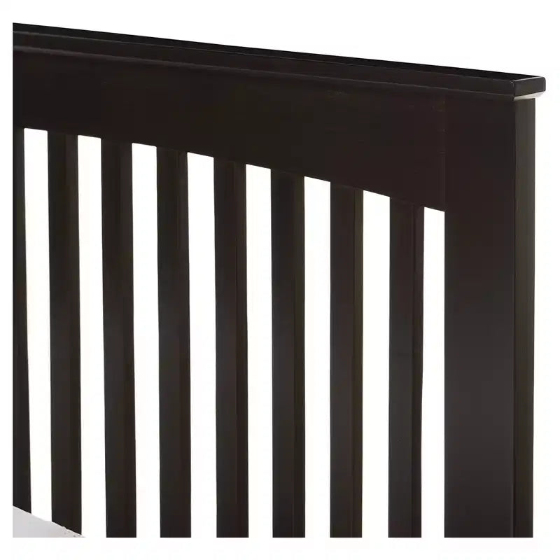 Lit plateforme jumeau en bois massif Hévéa avec lit gigogne invité marron foncé - Baxton Studio : cadre en bois d'hévéa, pas besoin de sommier tapissier