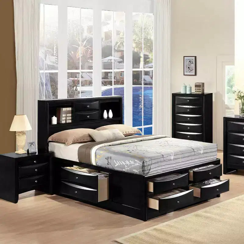 Lit double Acme Furniture 86 po Ireland noir