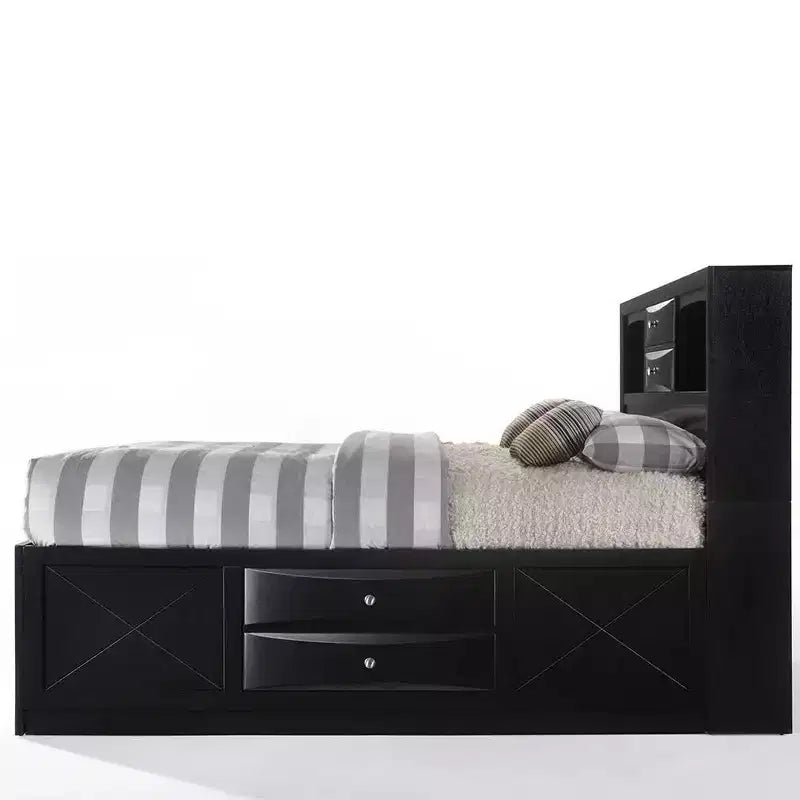 Lit double Acme Furniture 86 po Ireland noir