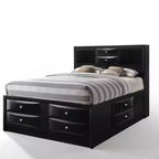 Lit double Acme Furniture 86 po Ireland noir