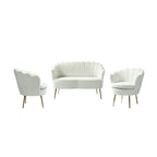Xabier 52 in. 3 Piece Living Room Set by HULALA HOME