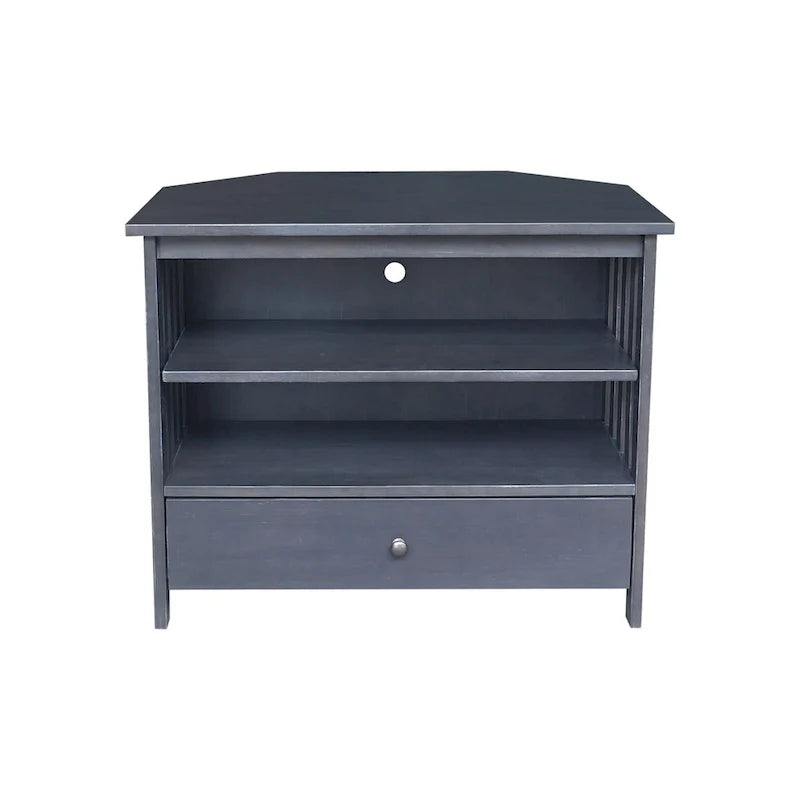 Solid Hardwood Mission Corner TV Stand