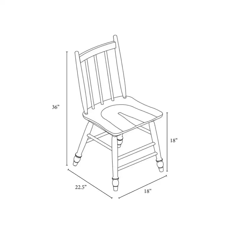 Lot de 2 chaises de salle à manger Windsor vintage – Chêne vieilli – Hearth & Hand™ avec Magnolia