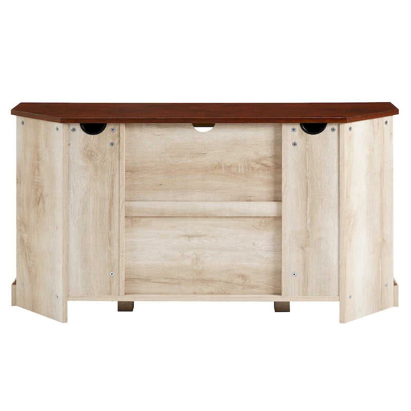 Middlebrook 52-inch Sliding Barn Door Corner TV Stand