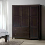 Grain Wood Furniture Shaker Wood 3-door Armoire - 60x72x22