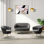 Xabier 52 in. 3 Piece Living Room Set by HULALA HOME