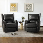 Eduardo Genuine Leather Power Recliner with USB Port Set of 2