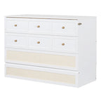 Nestfair Full Size Murphy Bed with Large Drawers