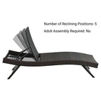 All Weather Wicker Chaise Lounge - Set of 2