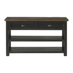 The Gray Barn Downington Table console de canapé à 2 tiroirs en bois massif