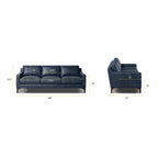 Poly & Bark Sorrento Sofa - Full Grain Genuine Italian Leather