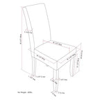 Set of 2 Normandy Parson Dining Chairs - WyndenHall