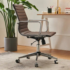 LUXMOD Ribbed Home Office Computer Chair Desk Chair