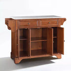 LaFayette Stainless Steel Top Full Size Kitchen Island - Crosley