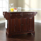 LaFayette Stainless Steel Top Full Size Kitchen Island - Crosley