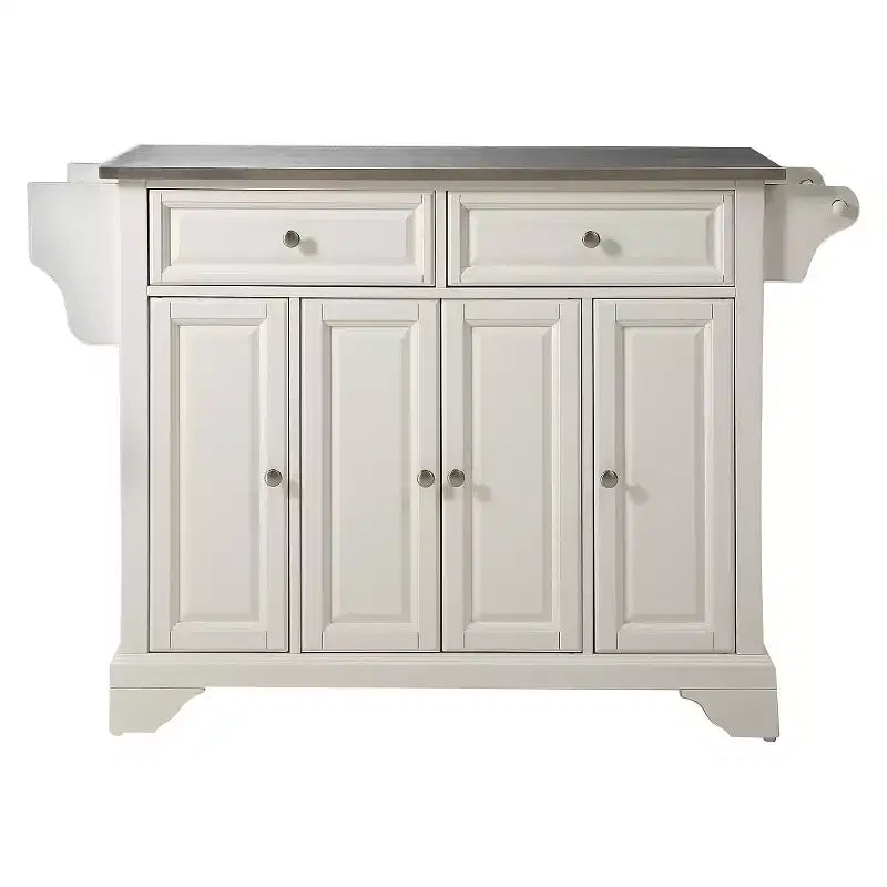 LaFayette Stainless Steel Top Full Size Kitchen Island - Crosley