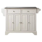 LaFayette Stainless Steel Top Full Size Kitchen Island - Crosley