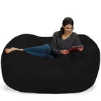 6' Large Bean Bag Lounger with Memory Foam Filling and Washable Cover - Relax Sacks