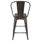 Lot de 2 tabourets de bar hauts industriels Oregon 24 po - LumiSource
