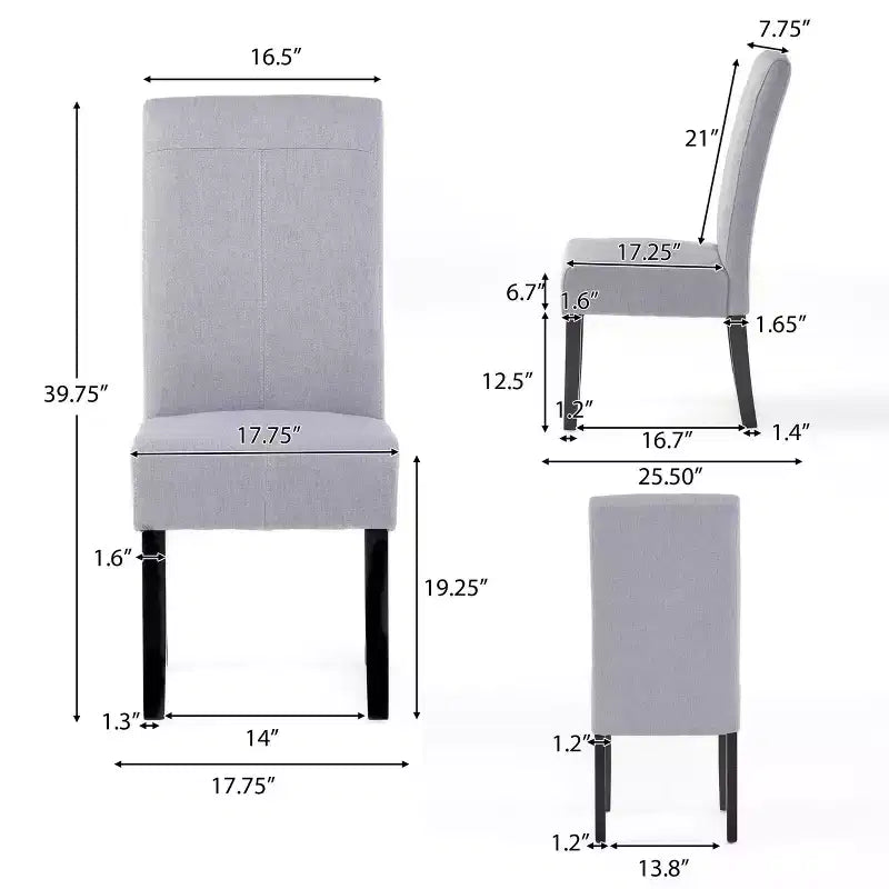 Lot de 2 chaises de salle à manger Pertica - Christopher Knight Home