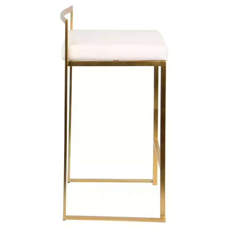 Lot de 2 tabourets de bar contemporains Fuji hauteur comptoir 68,5 cm - Lumisource