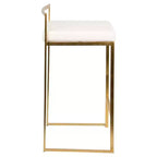 Lot de 2 tabourets de bar contemporains Fuji hauteur comptoir 68,5 cm - Lumisource