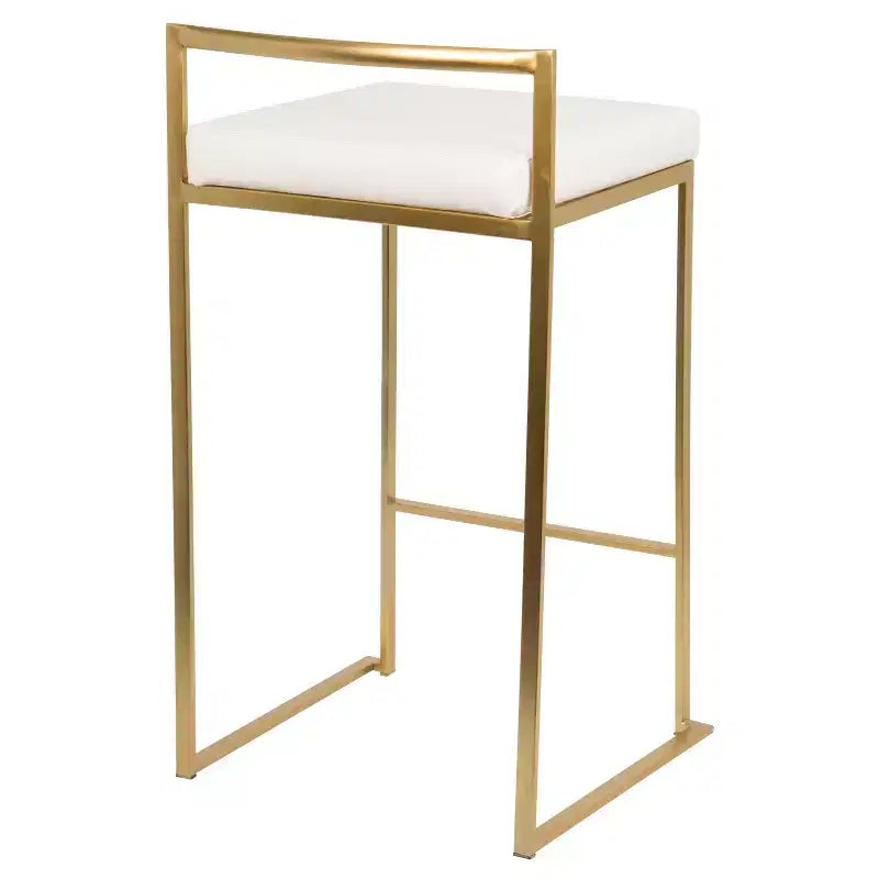 Lot de 2 tabourets de bar contemporains Fuji hauteur comptoir 68,5 cm - Lumisource