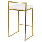 Lot de 2 tabourets de bar contemporains Fuji hauteur comptoir 68,5 cm - Lumisource