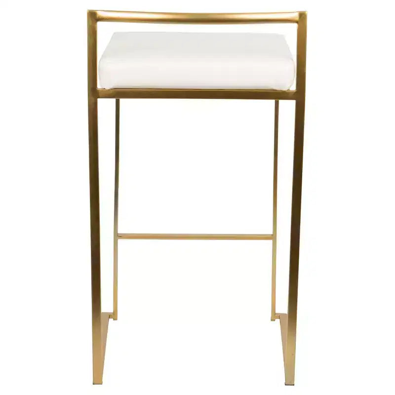 Lot de 2 tabourets de bar contemporains Fuji hauteur comptoir 68,5 cm - Lumisource