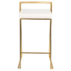Lot de 2 tabourets de bar contemporains Fuji hauteur comptoir 68,5 cm - Lumisource