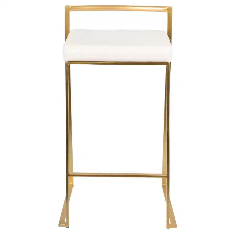 Lot de 2 tabourets de bar contemporains Fuji hauteur comptoir 68,5 cm - Lumisource