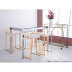 Lot de 2 tabourets de bar contemporains Fuji hauteur comptoir 68,5 cm - Lumisource
