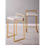 Lot de 2 tabourets de bar contemporains Fuji hauteur comptoir 68,5 cm - Lumisource