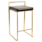 Lot de 2 tabourets de bar contemporains Fuji hauteur comptoir 68,5 cm - Lumisource