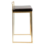 Lot de 2 tabourets de bar contemporains Fuji hauteur comptoir 68,5 cm - Lumisource