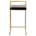 Lot de 2 tabourets de bar contemporains Fuji hauteur comptoir 68,5 cm - Lumisource