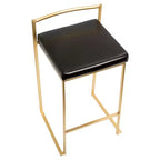 Lot de 2 tabourets de bar contemporains Fuji hauteur comptoir 68,5 cm - Lumisource